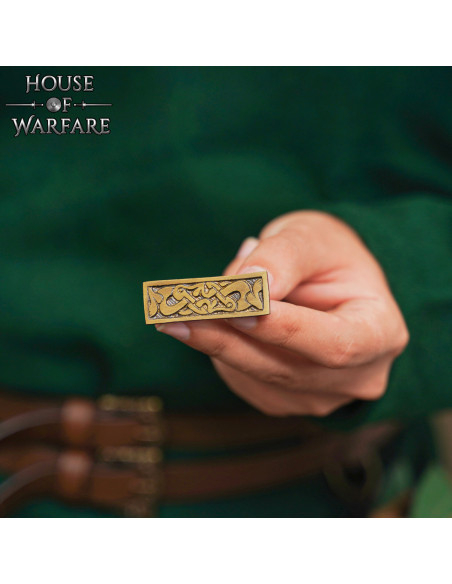 Viking-decoratieve plaat van messing,...