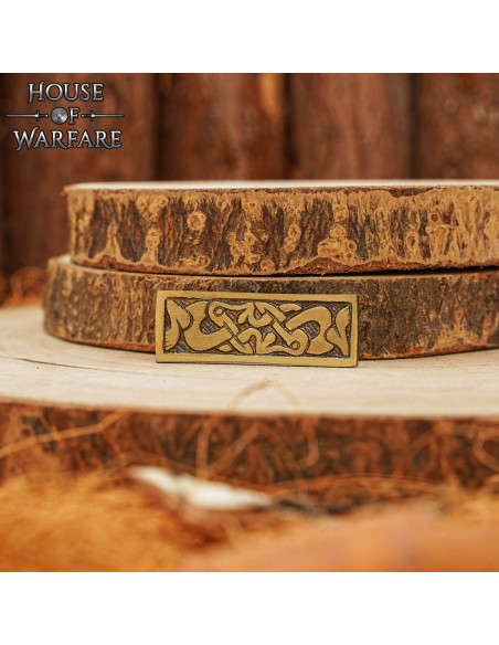 Viking-decoratieve plaat van messing,...