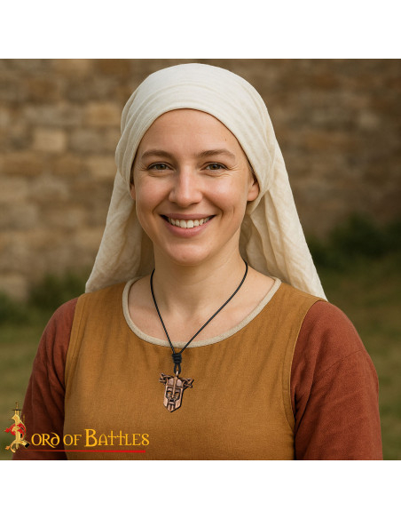 Colgante vikingo en bronce amuleto...