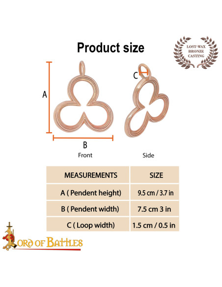 Middeleeuwse bronzen hanger met...