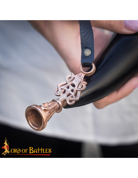 Echtes mittelalterliches Horn mit...