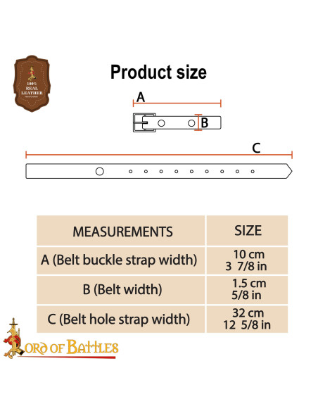 Hylster til bælte til at hænge sværd,...