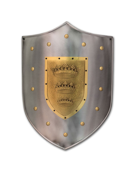 Skjold med krongravering