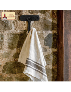 Soporte rústico de pared forjado a mano (11x9,9 cm.) 2