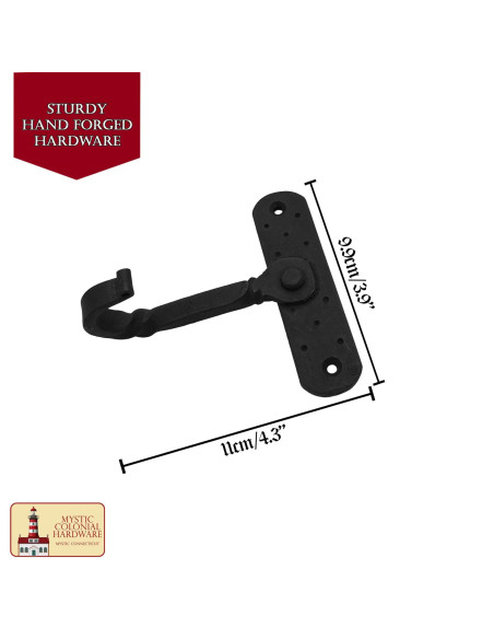 Rustieke wandhaak, handgesmeed...