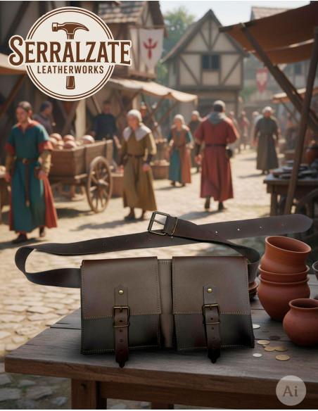 Bolso de cinturón medieval DuoPouch...