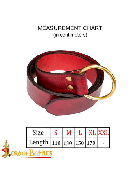 Handgemaakte Fantasy lederen riem,...