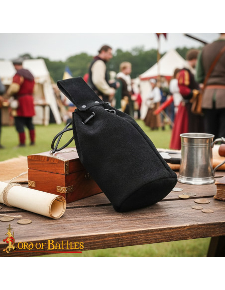 Lederbeutel aus Wildleder mit Kordel,...