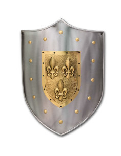Fleur de lis metal skjold