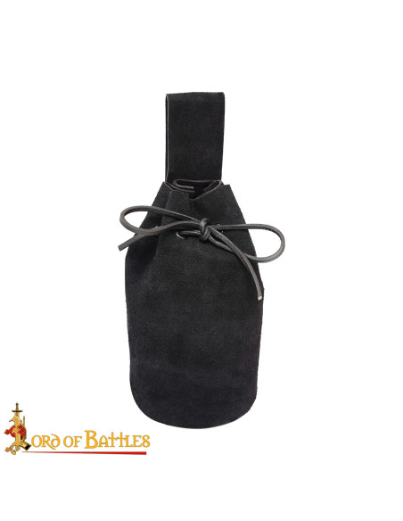 Lederbeutel aus Wildleder mit Kordel,...