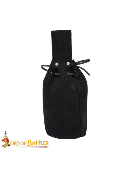 Limoenzakje van suède met koord,...