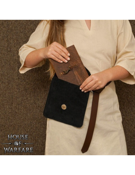 Bolso medieval en piel de ante para... Bolso medieval en piel de ante para...