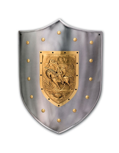 Antiker Rotkreuzschild Mittelalterlicher Ritterschild Kampfpanzer Replik Schild