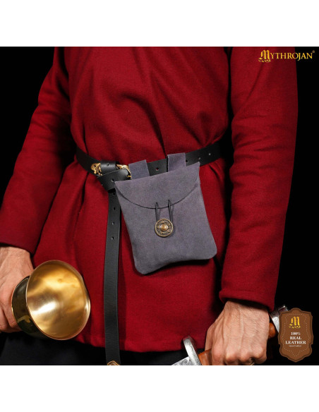 Bolso riñonera medieval piel de... Bolso riñonera medieval piel de...