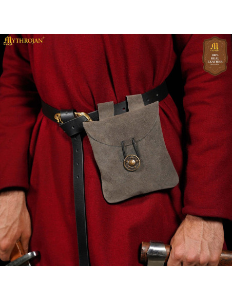 Bolso riñonera medieval piel de... Bolso riñonera medieval piel de...