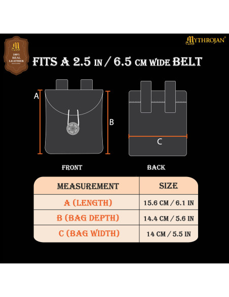 Bolso riñonera medieval piel de...