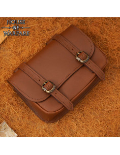 Große mittelalterliche Doppel-Schnallen-Tasche aus... 2