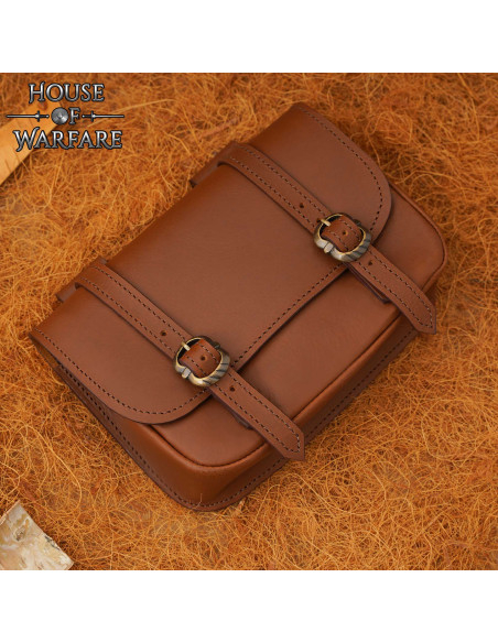 Bolso medieval grande doble hebilla... Bolso medieval grande doble hebilla...