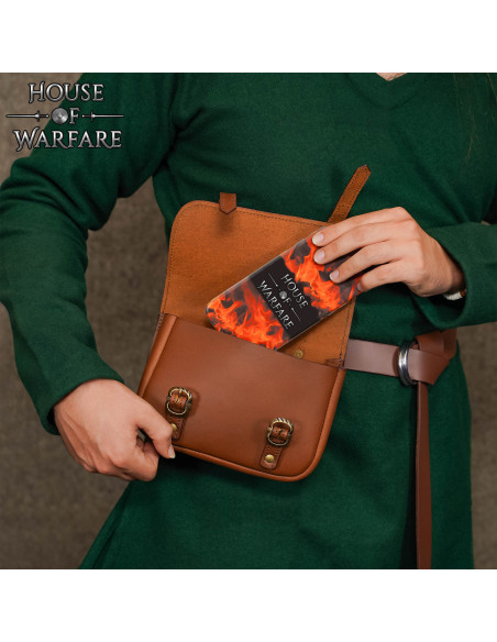 Grote dubbele gesp leren middeleeuwse...