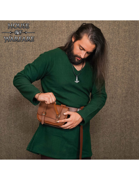 Bolso medieval grande doble hebilla... Bolso medieval grande doble hebilla...