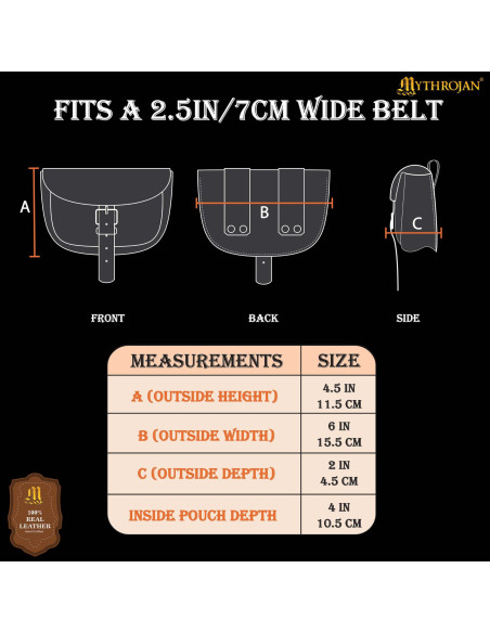 Einfache mittelalterliche Ledertasche...
