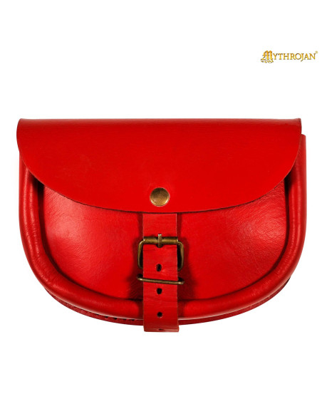 Bolso medieval sencillo de cuero,... Bolso medieval sencillo de cuero,...