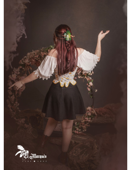 Leder-Haarspange mit...