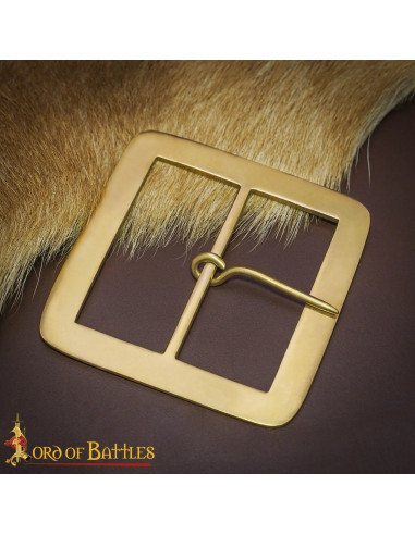 Mittelalterliche Messing Schnalle für Gürtel (7 cm)