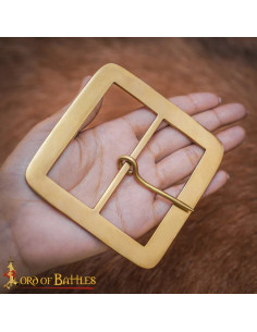 Mittelalterliche Messing Schnalle für Gürtel (7 cm) 2