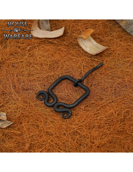 Hebilla medieval rústica forjada... Hebilla medieval rústica forjada...
