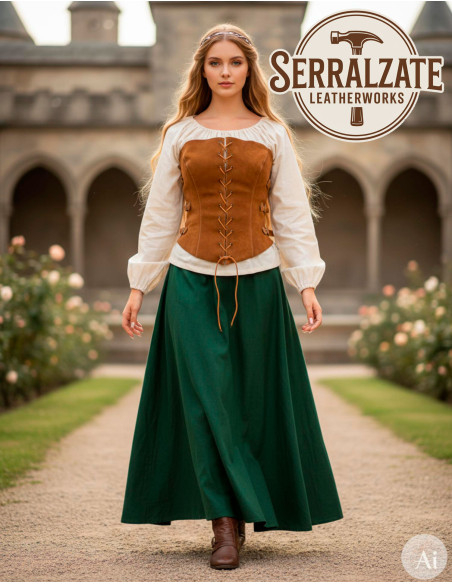 Corset Prinsesse Eventyrer i Læder,... Corset Prinsesse Eventyrer i Læder,...