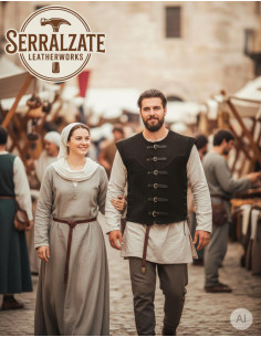 Kort Sort Middelaldervest Martín 2