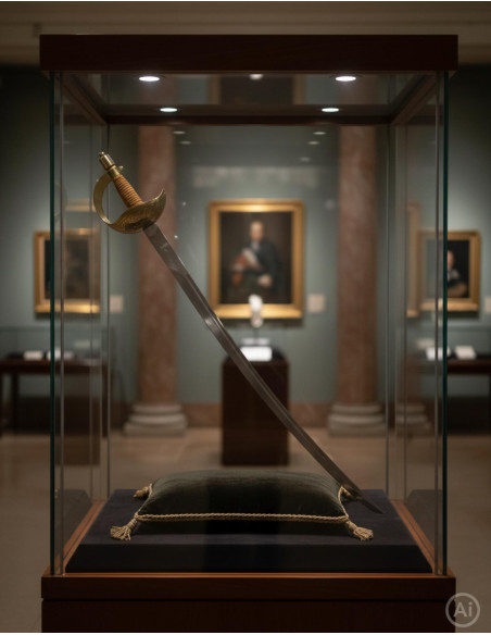 Zeilpiratenzwaard met gegoten kom in...