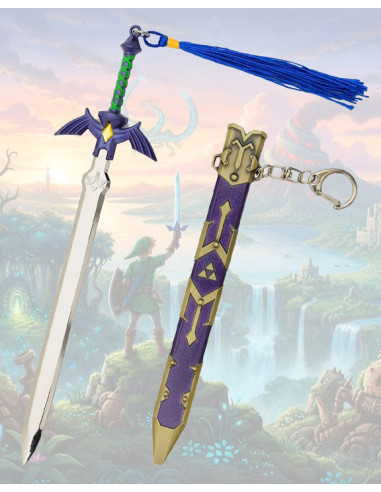 Mini nøgleholder med Master Sword fra Link, Legend of Zelda