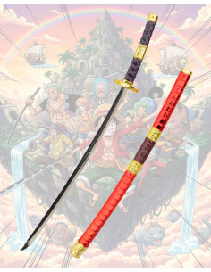 Mini katana met standaard Sandai Kitetsu van Zoro, One Piece
