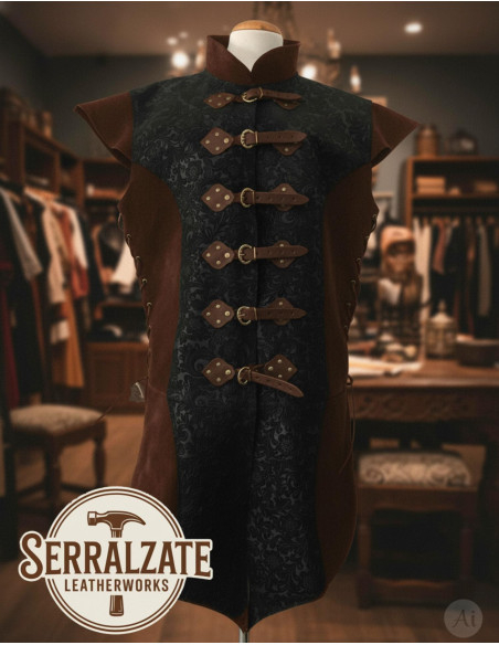 Langes Renaissance-Westen aus echtem... Langes Renaissance-Westen aus echtem...