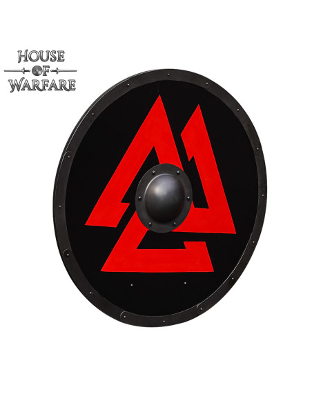 Ronde houten Viking schild model... Ronde houten Viking schild model...