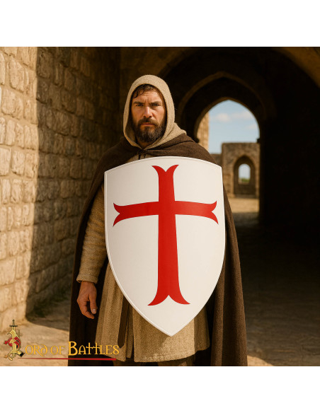 Middelalder skjold i stål med... Middelalder skjold i stål med...