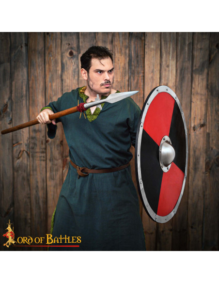 Escudo vikingo de combate en madera... Escudo vikingo de combate en madera...