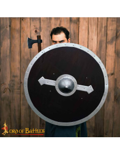 Viking Schild in Hout met Stalen Versterkingen 2