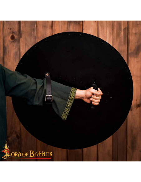 Escudo redondo vikingo en madera... Escudo redondo vikingo en madera...