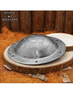 Umbo redondo en acero forjado a mano para escudos medievales 2