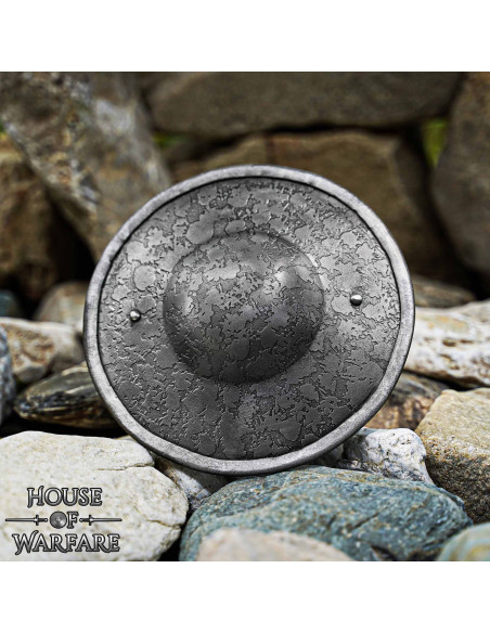 Runder medievaler Buckler aus Stahl... Runder medievaler Buckler aus Stahl...