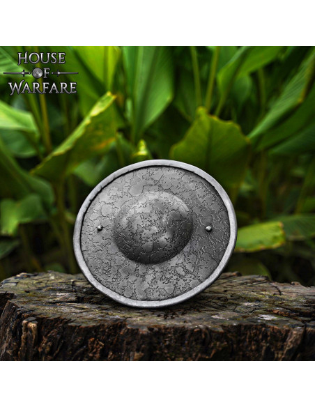 Runder medievaler Buckler aus Stahl... Runder medievaler Buckler aus Stahl...