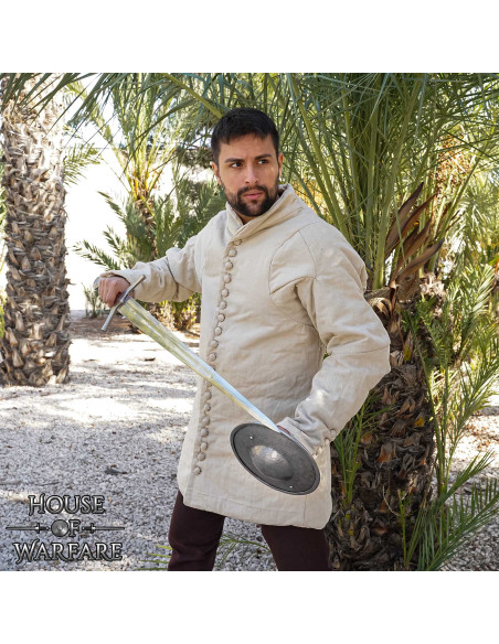 Broquel medieval redondo en acero,... Broquel medieval redondo en acero,...