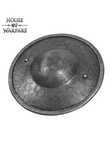 Rund medieval skjold i stål med antik... Rund medieval skjold i stål med antik...