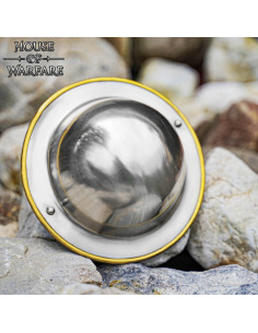 Kleiner mittelalterlicher Buckler aus Stahl (17,5 cm)