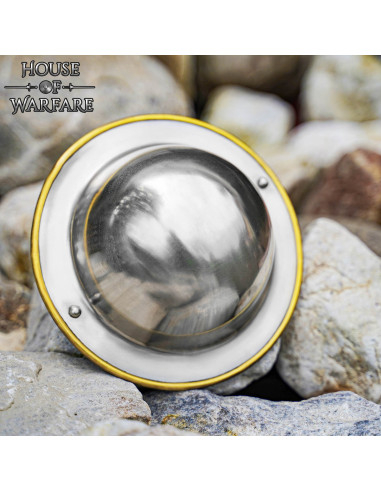 Kleiner mittelalterlicher Buckler aus Stahl (17,5 cm)