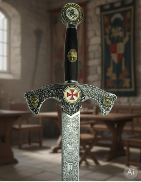 Dekoreret Templar sværd