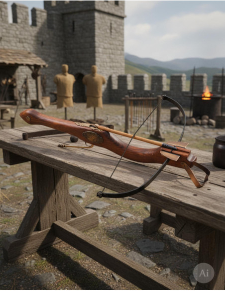 Mittelalterliche Armbrust, 60 cm.